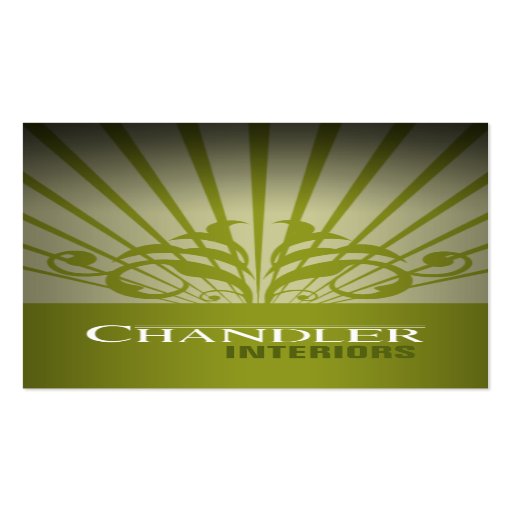 Interior Designer Design Consultant Home Stager Business Card Template