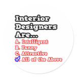 Interior Designer Quiz...Joke Stickers