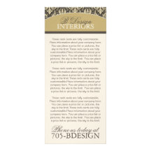 Interior Designer Rack Card
