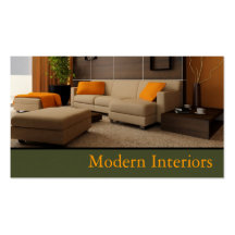 Interior Exterior Designer Design Business Card Template