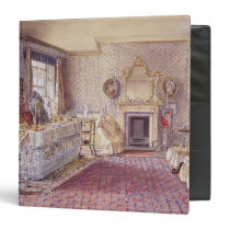 Interior of a bedroom binders