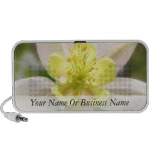 Interior Of A Delicate Columbine Notebook Speaker