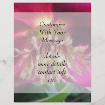 Interior Of A Delicate Spring Hellebore Flower Personalized Flyer