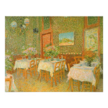 Interior of a Restaurant by Vincent van Gogh Personalized Invites