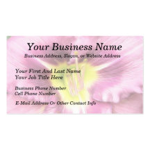 Interior Of A Ruffled Mauve Daylily Business Card