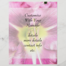 Interior Of A Ruffled Mauve Daylily Custom Flyer
