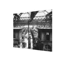 Interior of Charing Cross Station, London Canvas Prints