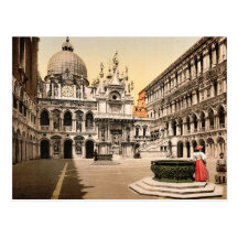 Interior of the Doges' Palace, with the Giant's St Post Cards