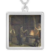 Interior of the Forge, 1837 Pendant