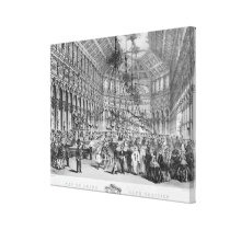 Interior of the 'Grand Cafe Parisien', Paris canvas prints
