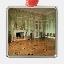 Interior of the Green Dining Room Christmas Tree Ornaments
