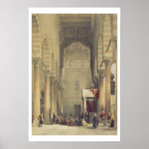 Interior of the Mosque of the Metwalys, Cairo, fro Print