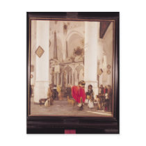 Interior of the Nieuwe Kerk, Delft, 1656 Post Cards
