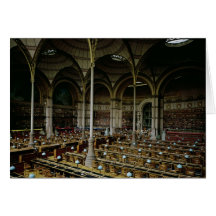 Interior of the 'Salle des Imprimes', 1868 Cards