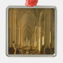 Interior view of St. John's Church in Hamburg Ornaments
