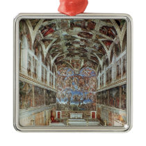Interior view of the Sistine Chapel ornaments