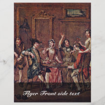 Interior With Figures By Marcellus Laroon D. J. (B Custom Flyer