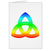 Interlaced Double Triquetra Greeting Cards