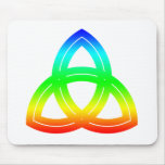 Interlaced Double Triquetra Mousemat