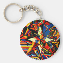 intermixing Colour Star Key Chains
