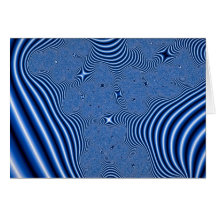 Internal blue starflight greeting card