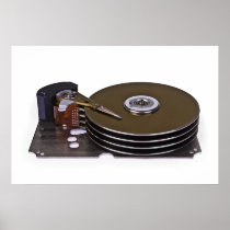 Internals of a hard disc drive