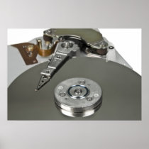 Internals of a hard disc drive