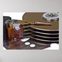Internals of a hard disc drive
