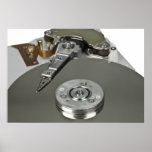 Internals of a hard disc drive posters