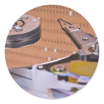Internals of a hard disc drive
