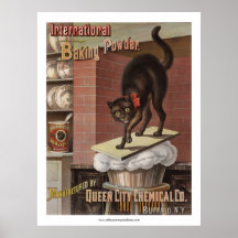 International Baking Powder Label Poster