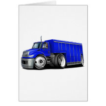International Blue Delivery Truck.png Greeting Card