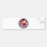 international flags globe earth bumper stickers