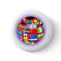 international flags globe earth pins