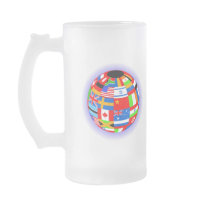 international flags globe earth coffee mug