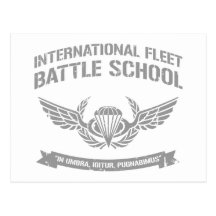 International Fleet Battle School Ender Postcards