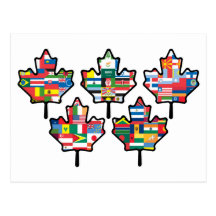 International Maple Leaf Postcards