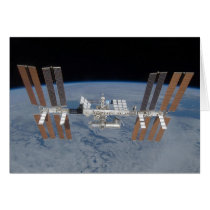 International space station greeting cards