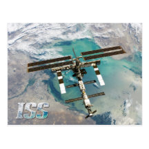 International Space Station (ISS) and Earth Postcards