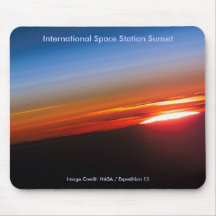 International Space Station Sunset Mouse Pad