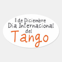 International Tango Day Sticker