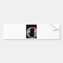 International World Flags Bumper Sticker