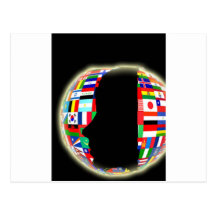 International World Flags Post Card