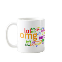 Internet Abbreviations Wordle Mugs