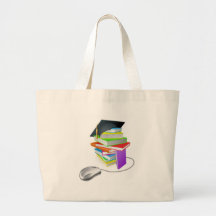 Internet learning concept tote bags