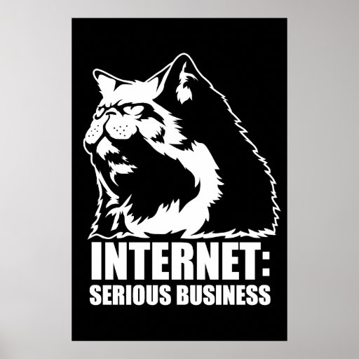 Internet: Serious Business (lolcat funny tshirt) Posters