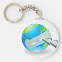 Internet web search concept key chains