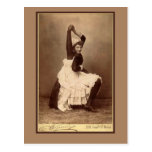 Interprète de cirque désarticulé sur des cartes carte postale