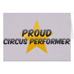 Interprète de cirque fier cartes de vœux