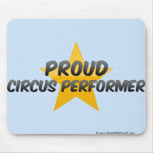 Interprète de cirque fier tapis de souris